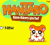 Hamtaro - Ham-Hams Unite! Title Screen